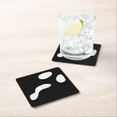 おもしろいハロウィーン顔幽霊怖いパーティー ペーパーコースター (インサイチュ)