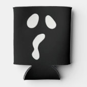 おもしろいハロウィーン顔幽霊怖いパーティー 缶クーラー (正面)