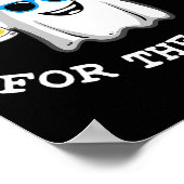 おもしろいハロウィーンTee私はちょうどブーストコスチュームのためにここにいる ポスター (角)