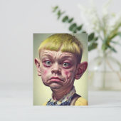 「おもしろいハンサム君」 ポストカード (スタンド正面)