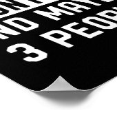 おもしろいハンターギフト私は狩りと多分3人 ポスター (角)