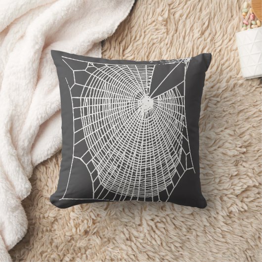 おもしろいハンドドロー不気味ドハロウィーンコブ白 クッション (ブランケット)