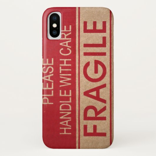 おもしろいハンドル気には壊れやすい Case-Mate iPhoneケース (裏面)