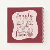 おもしろいハンドレターダスティピンクファミリーレシピ ノートブック (裏面)