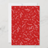 おもしろいハンドレターメリークリスマスフォト シーズンカード (裏面)