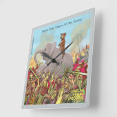 おもしろいハンニバル征服者の壁時計 スクエア壁時計 (傾斜)