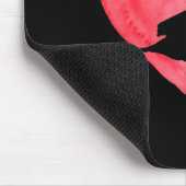 おもしろいハートガチョウ・バードラバーアニマル・ヴァレンティネス マウスパッド (コーナー)