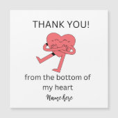 おもしろいハートサンキューカード結婚感謝していのカード (正面)