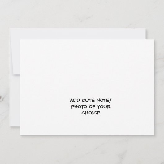 おもしろいハートサンキューカード結婚感謝していのカード 案内状 (裏面)