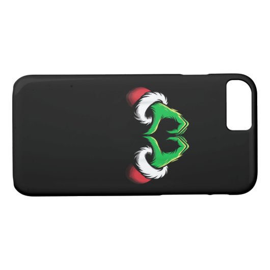 おもしろいハートハンズクリスマス Case-Mate iPhoneケース (裏面(横))