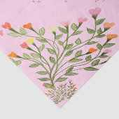 おもしろいハート型フローラルデザイン 薄葉紙 (詳細)