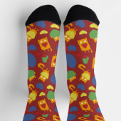 おもしろいハート猫。 ソックス (上部)