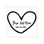おもしろいハート結婚シャープブランディングスタンプテンプレート ラバースタンプ (インプリント)