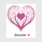 おもしろいハート シール (シート)