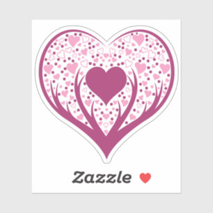 おもしろいハート シール