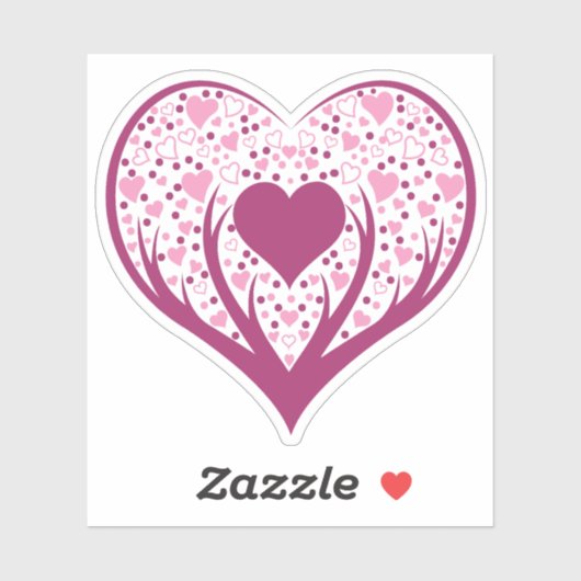 おもしろいハート シール (シート)