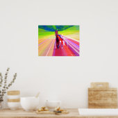 おもしろいハーネスレースプリント ポスター (キッチン)