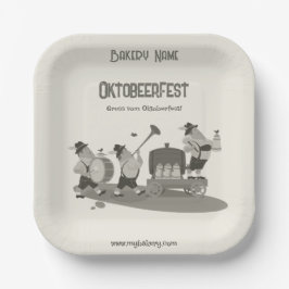 おもしろいバイエルンミュージシャン招待状へオクトーバーフェストナプキン ペーパープレート