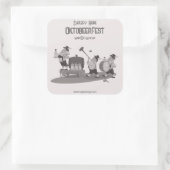 おもしろいバイエルンミュージシャン招待状へオクトーバーフェスト スクエアシール (バッグ)