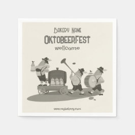 おもしろいバイエルンミュージシャン招待状トートベルフフフフフフフフフフフフウィル スタンダードカクテルナプキン