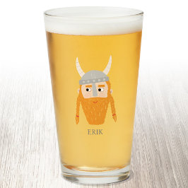 おもしろいバイキングパーソナライズされたビール タンブラーグラス