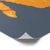 おもしろいバイキングパーソナライズされた ポスター (角)