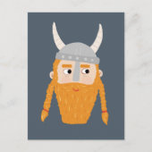 おもしろいバイキング ポストカード (正面)