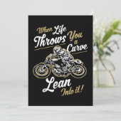 おもしろいバイクもしくは自転車に乗る人引用文ズ皮肉なバイクライダーギフト シーズンカード (スタンド正面)