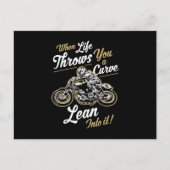 おもしろいバイクもしくは自転車に乗る人引用文ズ皮肉なバイクライダーギフト ポストカード (正面)