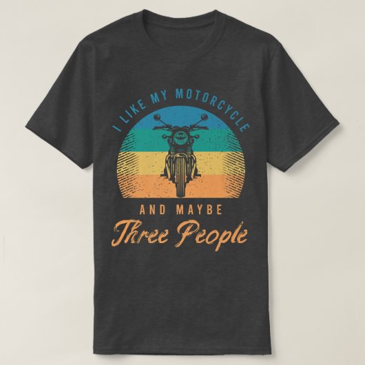 おもしろいバイクもしくは自転車に乗る人607の恋人のためのバイクことわざ Tシャツ (デザイン正面)