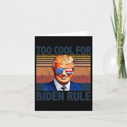 おもしろいバイデン氏のクール支配に勝つトランプ カード (正面)
