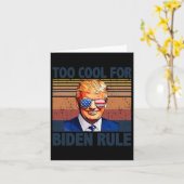 おもしろいバイデン氏のクール支配に勝つトランプ カード (黄色い花)