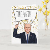 おもしろいバイデン氏新年:46番目の祝理由 カード (黄色い花)