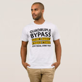 おもしろいバイパス心臓手術の回り道のシンボルや象徴を四倍にして下さい Tシャツ (正面フル)