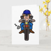 おもしろいバイ賛美の誕生日カード カード (黄色い花)