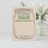 おもしろいバグバレンタインカード-おもちゃの追加 サンキューカード (スタンド正面)