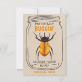 おもしろいバグバレンティヌデイカードビートルズ サンキューカード (正面)