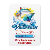 おもしろいバケーションロード記念日クルーズ マグネット (縦)
