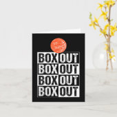 おもしろいバスケットコーチギフトボックスアウトことわざ カード (黄色い花)