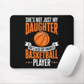おもしろいバスケットボールの親彼女は私のバスケお気に入りのット マウスパッド (マウス)