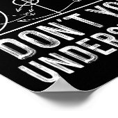 おもしろいバスケットボールコーチデザインメンズボールゲームセンター ポスター (角)