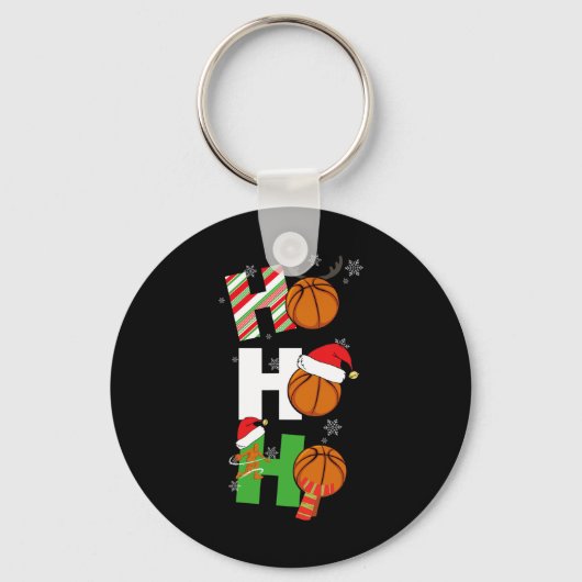 おもしろいバスケットボールパジャマスプレイヤーマッチングC キーホルダー (正面)