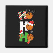 おもしろいバスケットボールパジャマスプレイヤーマッチングC マグネット (正面)