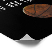 おもしろいバスケットボールプレーヤーごみトーキングティーコーチGi ポスター (角)