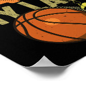 おもしろいバスケットボール参照引用文ギフトIバスケ参照1 ポスター (角)