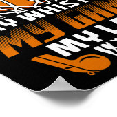 おもしろいバスケットボール参照引用文ギフトIバスケ参照 ポスター (角)