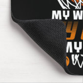 おもしろいバスケットボール参照引用文ギフトIバスケ参照 マウスパッド (コーナー)