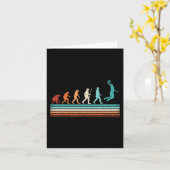 おもしろいバスケットボール進化レトロバスケットボール選手 カード (黄色い花)