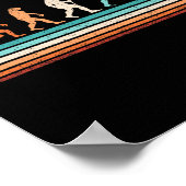 おもしろいバスケットボール進化レトロバスケットボール選手 ポスター (角)