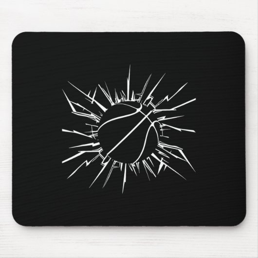 おもしろいバスケットボール選手プリントバスケットボール愛好家 マウスパッド (正面)